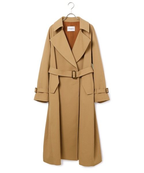 MADEMOISELLE ROPE'（マドモアゼル ロペ）の「オーバーライトトレンチコート（トレンチコート・レディース・グレー/ベージュ・38）」の4枚目の写真