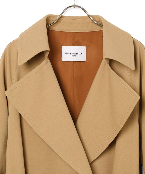 MADEMOISELLE ROPE'（マドモアゼル ロペ）の「オーバーライトトレンチコート（トレンチコート・レディース・グレー/ベージュ・38）」の9枚目の写真