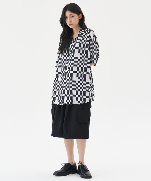 FEKETE(フェケテ)の「FEKETE MADE OPEN COLLAR CHEES SHIRT(シャツ/ブラウス・メンズ・ホワイト×ブラック・FREE)」の7枚目の写真