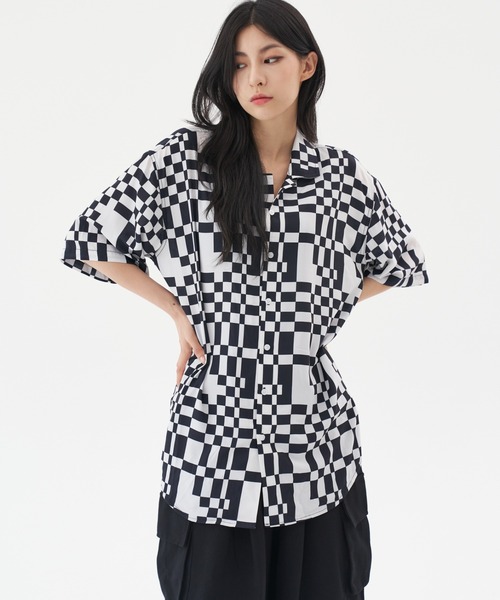 FEKETE(フェケテ)の「FEKETE MADE OPEN COLLAR CHEES SHIRT(シャツ/ブラウス・メンズ・ホワイト×ブラック・FREE)」の10枚目の写真