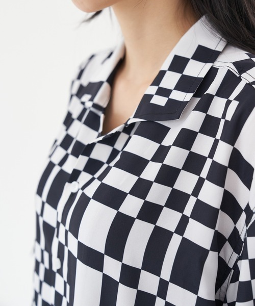 FEKETE(フェケテ)の「FEKETE MADE OPEN COLLAR CHEES SHIRT(シャツ/ブラウス・メンズ・ホワイト×ブラック・FREE)」の11枚目の写真
