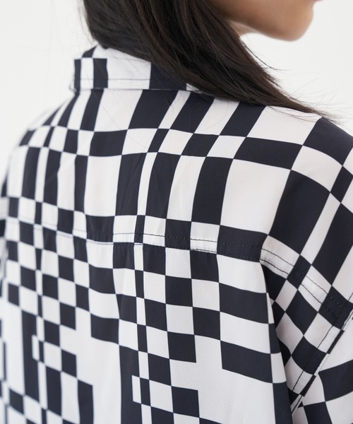 FEKETE(フェケテ)の「FEKETE MADE OPEN COLLAR CHEES SHIRT(シャツ/ブラウス・メンズ・ホワイト×ブラック・FREE)」の8枚目の写真