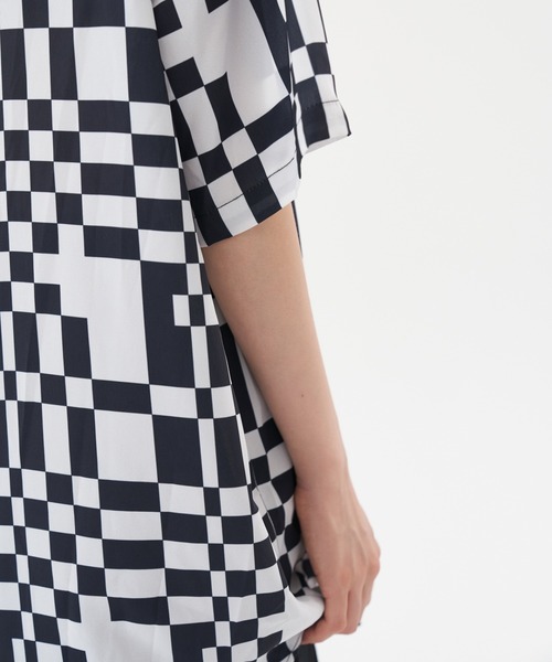 FEKETE(フェケテ)の「FEKETE MADE OPEN COLLAR CHEES SHIRT(シャツ/ブラウス・メンズ・ホワイト×ブラック・FREE)」の5枚目の写真