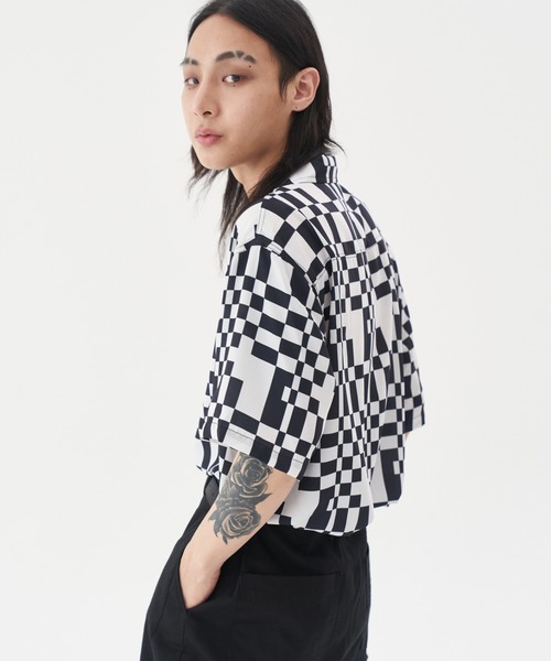 FEKETE(フェケテ)の「FEKETE MADE OPEN COLLAR CHEES SHIRT(シャツ/ブラウス・メンズ・ホワイト×ブラック・FREE)」の9枚目の写真