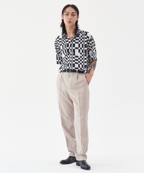 FEKETE(フェケテ)の「FEKETE MADE OPEN COLLAR CHEES SHIRT(シャツ/ブラウス・メンズ・ホワイト×ブラック・FREE)」の6枚目の写真
