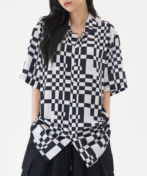 FEKETE(フェケテ)の「FEKETE MADE OPEN COLLAR CHEES SHIRT(シャツ/ブラウス・メンズ・ホワイト×ブラック・FREE)」の15枚目の写真