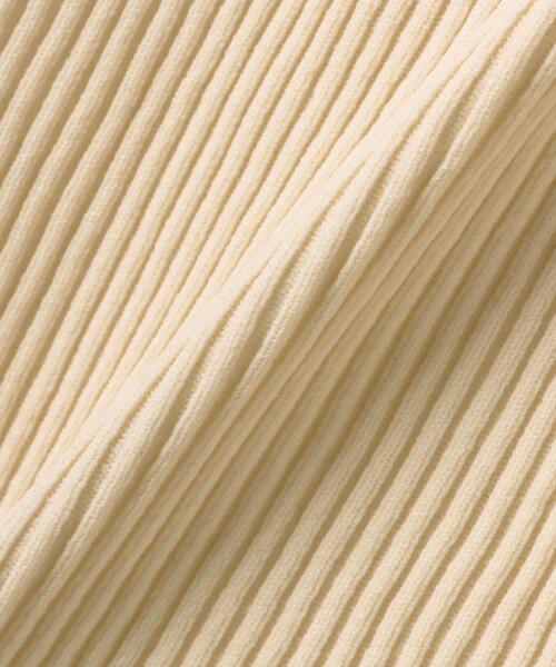 MLI'A（エムリア）の「ZIP使いリブベスト（ニット/セーター・レディース・ブラック/ベージュ/アイボリー・M）」の7枚目の写真