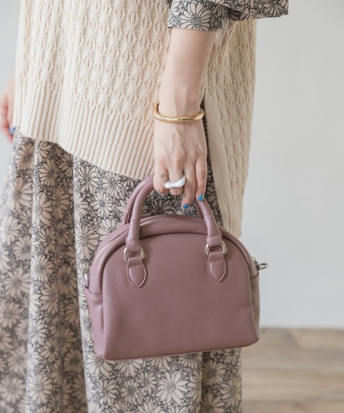 ITEMS URBANRESEARCH(アイテムズ アーバンリサーチ)の「ラウンドボストンバッグ(ボストンバッグ・レディース・ネイビー/ベージュ/ピンク・-)」の13枚目の写真