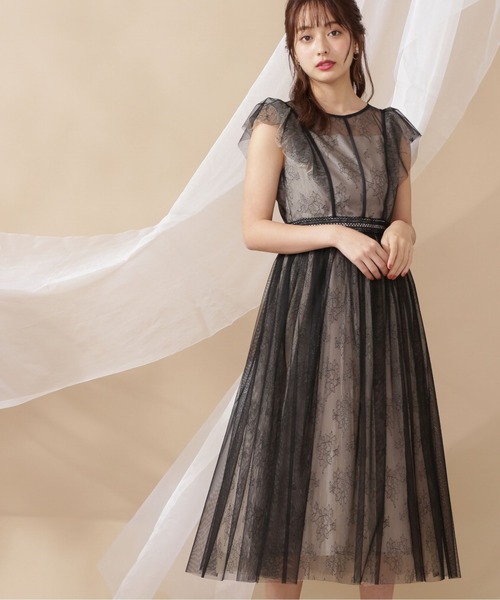 み*読様 プロポーションボディドレッシング レース　ロングワンピース・ドレス PROPORTION BODY DRESSING（プロポーションボディドレッシング