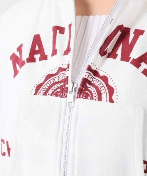 Simplicite(サンプリシテ)の「S センターロゴZIP パーカー(パーカー・レディース・ホワイト/オレンジ系その他・FREE)」の14枚目の写真