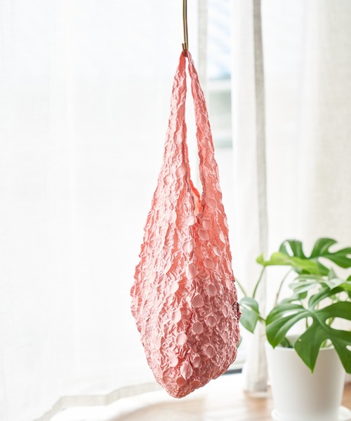 ROPE' PICNIC（ロペピクニック）の「【ガンバレルーヤ×ROPE' PICNIC】ドットストレッチエコバッグ（エコバッグ/サブバッグ・レディース・ピンク/イエロー・FREE）」の11枚目の写真