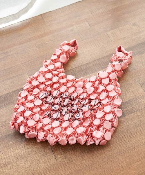 ROPE' PICNIC（ロペピクニック）の「【ガンバレルーヤ×ROPE' PICNIC】ドットストレッチエコバッグ（エコバッグ/サブバッグ・レディース・ピンク/イエロー・FREE）」の15枚目の写真