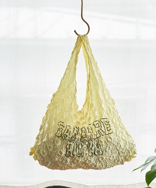 ROPE' PICNIC（ロペピクニック）の「【ガンバレルーヤ×ROPE' PICNIC】ドットストレッチエコバッグ（エコバッグ/サブバッグ・レディース・ピンク/イエロー・FREE）」の8枚目の写真