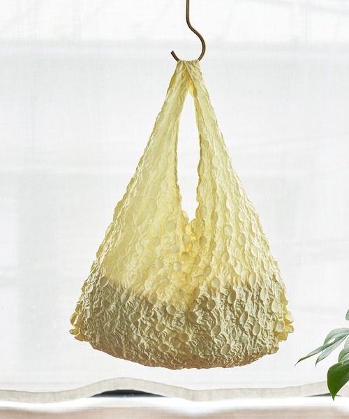 ROPE' PICNIC（ロペピクニック）の「【ガンバレルーヤ×ROPE' PICNIC】ドットストレッチエコバッグ（エコバッグ/サブバッグ・レディース・ピンク/イエロー・FREE）」の7枚目の写真