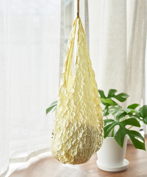 ROPE' PICNIC（ロペピクニック）の「【ガンバレルーヤ×ROPE' PICNIC】ドットストレッチエコバッグ（エコバッグ/サブバッグ・レディース・ピンク/イエロー・FREE）」の10枚目の写真