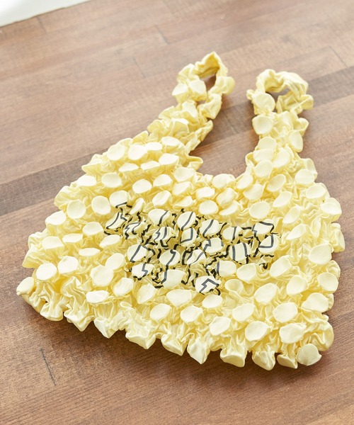 ROPE' PICNIC（ロペピクニック）の「【ガンバレルーヤ×ROPE' PICNIC】ドットストレッチエコバッグ（エコバッグ/サブバッグ・レディース・ピンク/イエロー・FREE）」の12枚目の写真