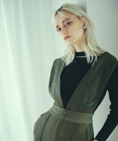 LAYMEE（レイミー）の「Frame knit / フレームニット（ニット/セーター・レディース・ブラック/ピンク/ネイビー・FREE）」の17枚目の写真