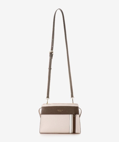 & chouette(アンドシュエット)の「スポーティーラインショルダーバッグ《シンプル・カジュアル》(ショルダーバッグ・レディース・ピンク/オフホワイト・FREE)」の9枚目の写真