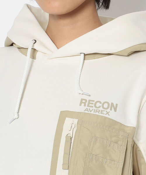 AVIREX（アヴィレックス）の「【AVIREX FLYER'S】フーディーパーカーワンピースドレス/ HOODIE PARKA ONE-PIECE DRESS AF/ アヴィレックス / AVIREX（ワンピース・レディース・ブラック/オフホワイト/オリーブ・MEDIUM/SMALL）」の4枚目の写真