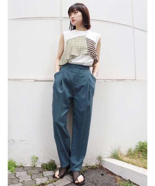 MURUA（ムルーア）の「ラッフルドッキングトップス（Tシャツ/カットソー・レディース・ホワイト/グレー・FREE）」の11枚目の写真