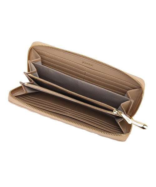 jouetie（ジュエティ）の「【jouetie/ジュエティ】　ストライプステッチ　ラウンドZIP長財布（財布・レディース・ピンク/オリーブ/ブラック/カーキ/ワイン/ダークブルー/アイボリー/ベージュ/ダークグリーン/ターコイズブルー/ブルー系その他・FREE）」の16枚目の写真