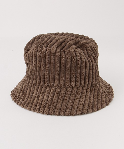 X-girl Stages（エックスガールステージス）の「コールテンバケットハット（ハット・キッズ・ブラウン/アイボリー・FREE）」の5枚目の写真