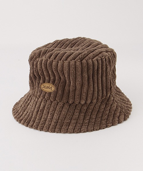 X-girl Stages（エックスガールステージス）の「コールテンバケットハット（ハット・キッズ・ブラウン/アイボリー・FREE）」の12枚目の写真