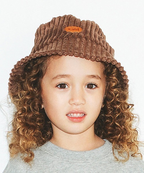 X-girl Stages（エックスガールステージス）の「コールテンバケットハット（ハット・キッズ・ブラウン/アイボリー・FREE）」の14枚目の写真