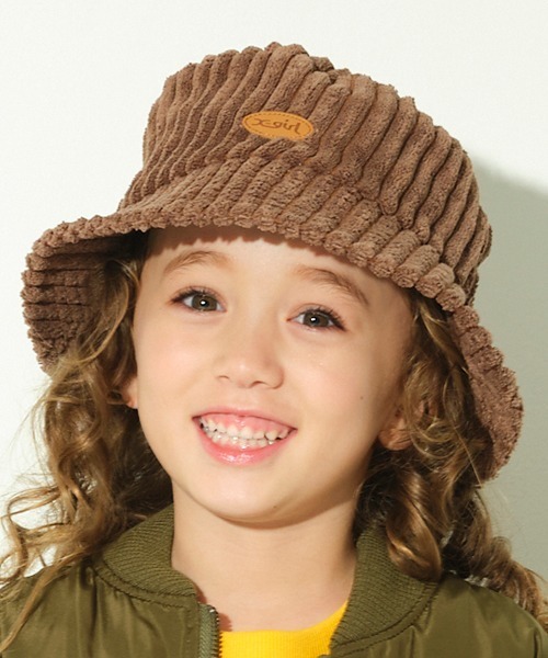 X-girl Stages（エックスガールステージス）の「コールテンバケットハット（ハット・キッズ・ブラウン/アイボリー・FREE）」の20枚目の写真