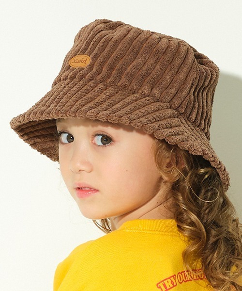 X-girl Stages（エックスガールステージス）の「コールテンバケットハット（ハット・キッズ・ブラウン/アイボリー・FREE）」の19枚目の写真