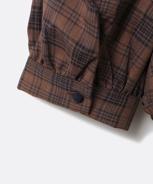 NOMAE（ノーマエ）の「【NOMAE】チェックギャザースリーブワンピース（ワンピース・レディース・ホワイト/ライトグレー/ライトブラウン・FREE）」の8枚目の写真