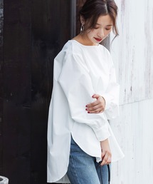 coca（coca）（コカ）の「ぱりふわ！ボートネックバックタックブラウス（シャツ/ブラウス）」