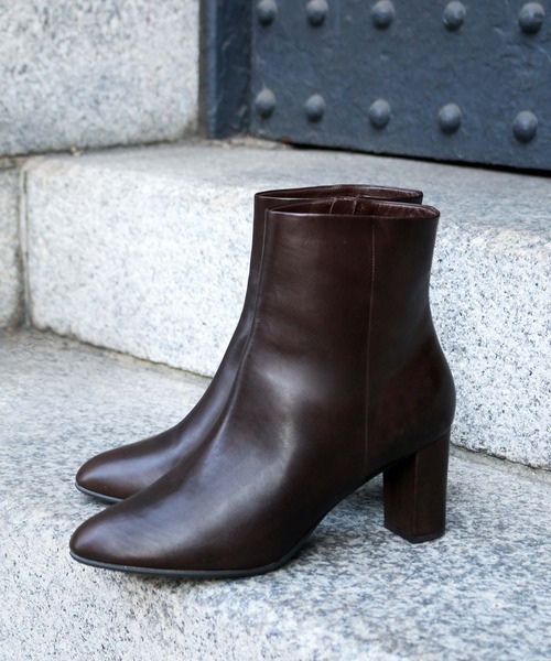 coca(ANDEX shoes product)(コカ)の「coca / コカ 本革 7.5cm ストレートヒール ショートブーツ 421014(ブーツ・レディース・ホワイト/ダークブラウン/ブラック・24cm/22cm/22.5cm/23.5cm/24.5cm/23cm)」の14枚目の写真