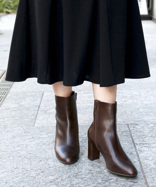 coca(ANDEX shoes product)(コカ)の「coca / コカ 本革 7.5cm ストレートヒール ショートブーツ 421014(ブーツ・レディース・ホワイト/ダークブラウン/ブラック・24cm/22cm/22.5cm/23.5cm/24.5cm/23cm)」の15枚目の写真