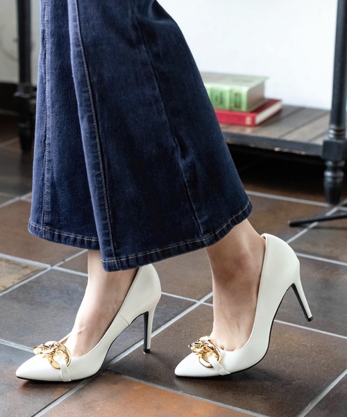 Julia Boutique（ジュリアブティック）の「4連ボタンセンターシームフレアデニムパンツ/21563（デニムパンツ・レディース・ブラック/ネイビー/ブルー・3L/L/LL/S/M）」の6枚目の写真