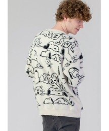 Design Tshirts Store graniph - グラニフ　コラボ　完売品　スヌービーとファーロンバターン(ビーナッツ)|ニット Design Tshirts Store graniph - グラニフ コラボ 完売品