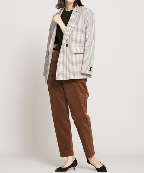 NANO universe（ナノユニバース）の「【WEB限定】コーデュロイテーパードパンツ（その他パンツ・レディース・ダークブラウン/キャメル/アイボリー・マルチサイズ）」の13枚目の写真