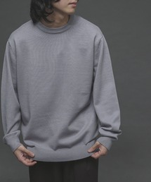 ストレッチクルーネックセーター