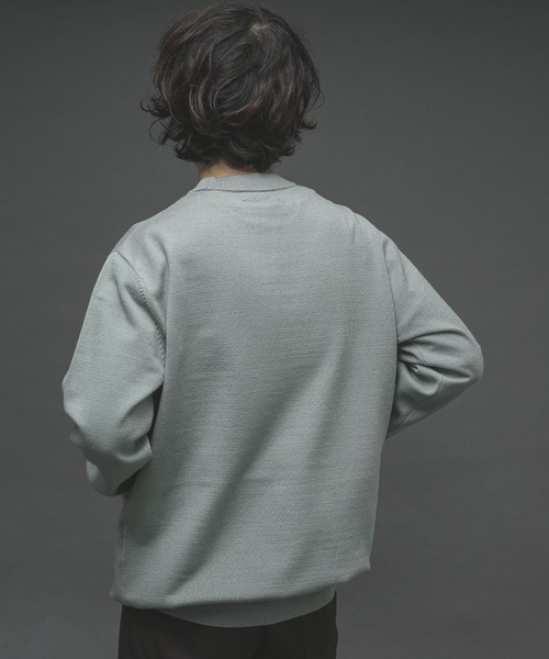 SENSE OF PLACE by URBAN RESEARCH（センスオブプレイスバイアーバンリサーチ）の「ストレッチクルーネックセーター（ニット/セーター・メンズ・ブルー/ブラウン/アイボリー/ライトベージュ/ブラック/ミント・LARGE/MEDIUM）」の22枚目の写真