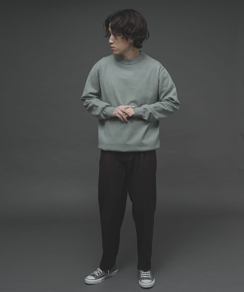 SENSE OF PLACE by URBAN RESEARCH（センスオブプレイスバイアーバンリサーチ）の「ストレッチクルーネックセーター（ニット/セーター・メンズ・ブルー/ブラウン/アイボリー/ライトベージュ/ブラック/ミント・LARGE/MEDIUM）」の12枚目の写真