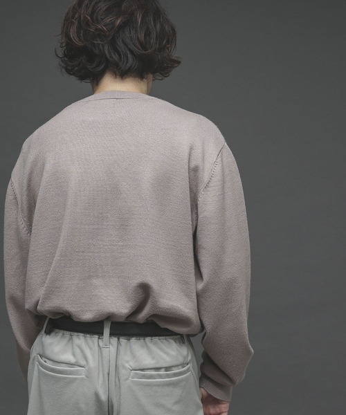 SENSE OF PLACE by URBAN RESEARCH（センスオブプレイスバイアーバンリサーチ）の「ストレッチクルーネックセーター（ニット/セーター・メンズ・ブルー/ブラウン/アイボリー/ライトベージュ/ブラック/ミント・LARGE/MEDIUM）」の19枚目の写真