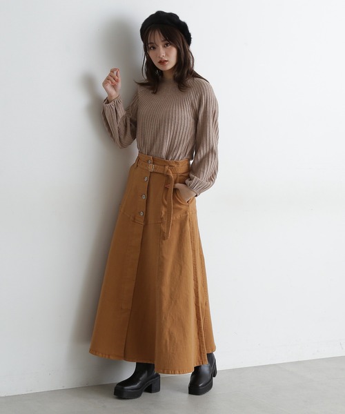 FREE'S MART（フリーズマート）の「【Sシリーズ対応】ヨークフレアデニムスカート（スカート・レディース・ホワイト系その他/ベージュ系その他/ダークネイビー・SMALL/MEDIUM）」の18枚目の写真