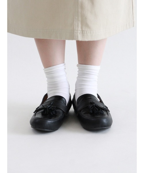 ehka sopo（エヘカソポ）の「タッセルローファー（ローファー・レディース・キャメル/ブラウン/ブラック・MEDIUM/LARGE）」の8枚目の写真