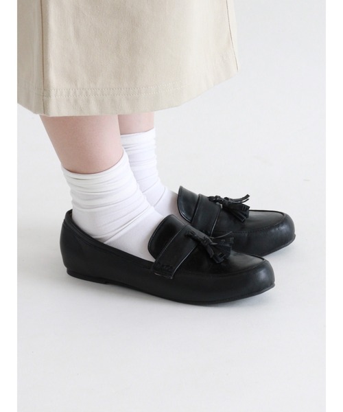 ehka sopo（エヘカソポ）の「タッセルローファー（ローファー・レディース・キャメル/ブラウン/ブラック・MEDIUM/LARGE）」の9枚目の写真