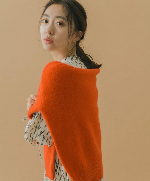 URBAN RESEARCH ROSSO WOMEN(アーバンリサーチ ロッソ)の「エアリーニットハイネックプルオーバー(ニット/セーター・レディース・ブラック/オレンジ/アイボリー・FREE)」の10枚目の写真