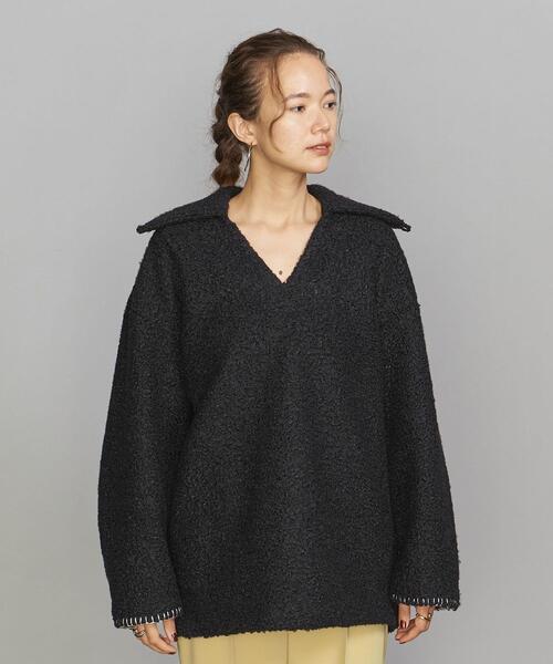 J.C.M（ジェーシーエム）の「＜J.C.M＞スキッパー プルオーバー（Tシャツ/カットソー・レディース・ブラック・38）」の3枚目の写真