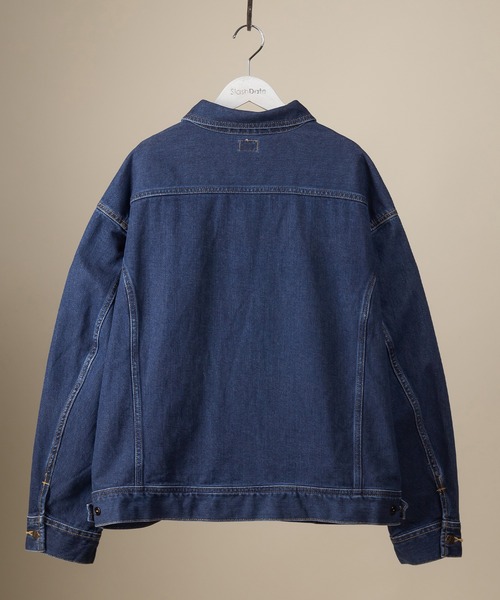 Lee(リー)の「【LEE/リー】RIDER JACKET/デニムジャケット/ビッグシルエット(カバーオール・メンズ・ダークインディゴブルー/ライトインディゴブルー・S/M/L/XL)」の6枚目の写真