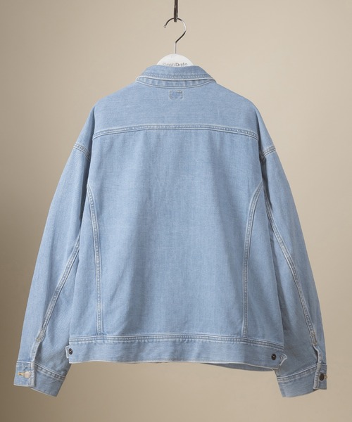 Lee(リー)の「【LEE/リー】RIDER JACKET/デニムジャケット/ビッグシルエット(カバーオール・メンズ・ダークインディゴブルー/ライトインディゴブルー・S/M/L/XL)」の8枚目の写真