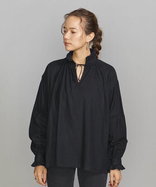 The Duchess Designs（ダッチェス・デザイン）の「＜The Duchess Designs＞フリルブラウス◆（シャツ/ブラウス・レディース・ブラック/オフホワイト・34）」の5枚目の写真