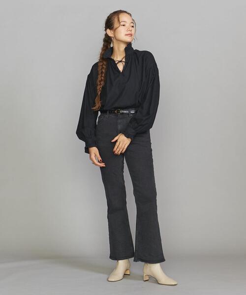 The Duchess Designs（ダッチェス・デザイン）の「＜The Duchess Designs＞フリルブラウス◆（シャツ/ブラウス・レディース・ブラック/オフホワイト・34）」の3枚目の写真